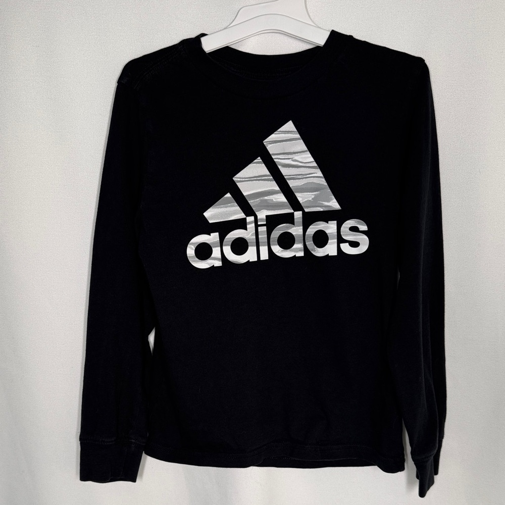 💜3/$15 Adidas Black Long Sleeve Tee with Logo